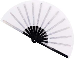 พัดจีนแบบพับได้ลายไม้ไผ่สำหรับกังฟู - Product Image 1