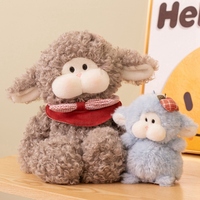 Peluche Mouton Mignonne, Douce et Moelleuse, avec Nœud et Bandeau, pour Enfants – Cadeau Idéal et Décoration de Chambre