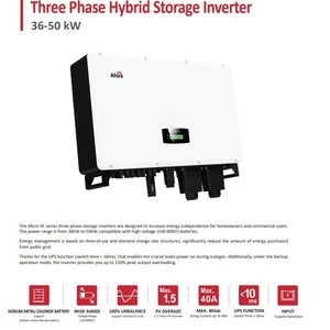 อินเวอร์เตอร์ไฮบริดสามเฟสสำหรับระบบพลังงานแสงอาทิตย์ 36-50 กิโลวัตต์ - Product Image 2