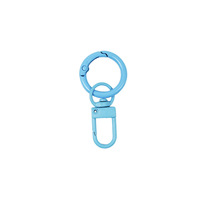 Mousqueton à ressort en métal coloré pour porte-clés, accessoires de quincaillerie pour la fabrication de chaînes de sacs de poupées DIY