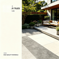 Dalles de sol en porcelaine travertin antidérapantes de 20 mm pour extérieur, jardin, piscine, terrasse, carrelage en marbre