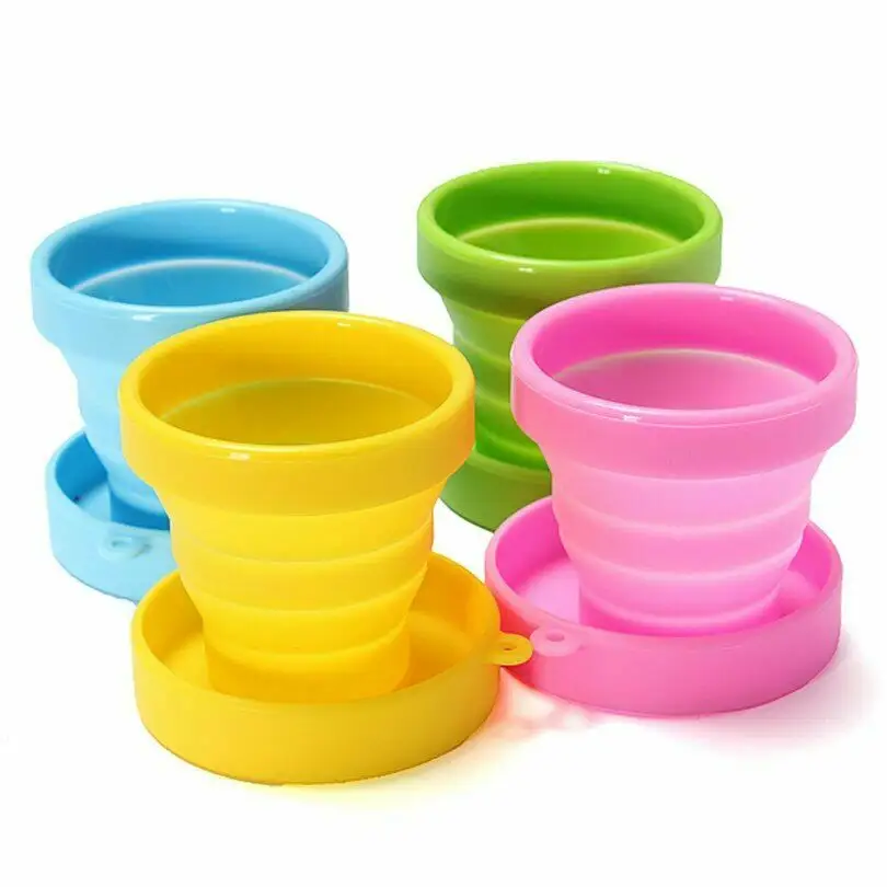 Pieghevole tazza caffè acqua di vetro portatile da viaggio riutilizzabile in Silicone campeggio tazze classiche & piattini di solito entro 7 giorni