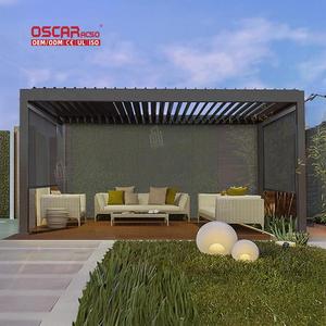 Pergolato in alluminio di lusso con feritoia giardino esterno Uv blocco impermeabile motorizzato - Product Image 3