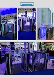 Turnstile rào cản Cổng An Ninh turnstile đầy đủ cửa cao <span class=keywords><strong>RFID</strong></span> thẻ <span class=keywords><strong>Scanner</strong></span> nhập kiểm soát trượt rào cản - Product Image 2