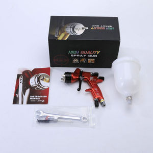 <span class=keywords><strong>Pistolet</strong></span> de pulvérisation HVLP compatible avec DeVilbiss <span class=keywords><strong>GTI</strong></span>, <span class=keywords><strong>pistolet</strong></span> de <span class=keywords><strong>peinture</strong></span> à alimentation par gravité avec manomètre, <span class=keywords><strong>pistolet</strong></span> de pulvérisation pneumatique pour voiture et meubles - Product Image 2