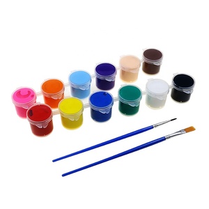 BECOL - Juego <span class=keywords><strong>de</strong></span> Pinturas Acrílicas <span class=keywords><strong>de</strong></span> Alta Calidad en Tiras <span class=keywords><strong>de</strong></span> 12 Colores, Ecológicas, No Tóxicas, <span class=keywords><strong>de</strong></span> 10 ml, con Pincel <span class=keywords><strong>para</strong></span> Artistas - Product Image 1