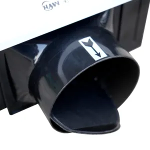 Semi plastic case ceiling duct pipe tubular window mount bathroom ventilation exhaust fan