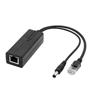 10/100Mbps RJ45 25W 2.4A 48V To 12V POE Splitter Transmission Distance Standard IEEE802.3af/at