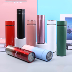 Bouteille d'eau intelligente <span class=keywords><strong>2022</strong></span> avec infuseur, en acier inoxydable, thermos, gourde isotherme numérique avec affichage LED de la température - Product Image 6
