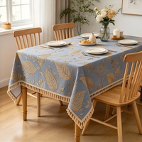 Nappe Rectangulaire Moderne en Jacquard Feuille de Chenille Imperméable Tissée – Vente en Gros pour Hôtels, Restaurants et Décoration Intérieure