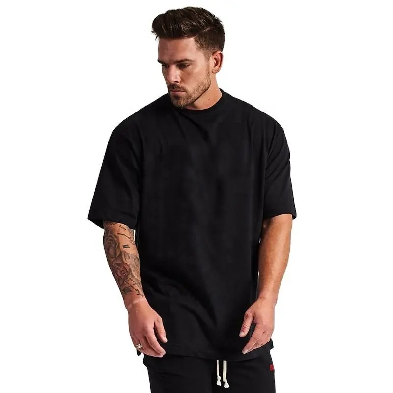 Tùy chỉnh Mens quá khổ T-Shirt in logo 100% cotton cộng với kích thước TEE Áo sơ mi lớn và cao T-Shirts lỏng phù hợp với t Áo sơ mi