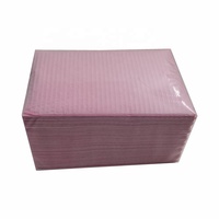 Traitement orthodontique, bavoirs dentaires médicaux jetables assortis, tissu 2 plis + matériau PE 1 pli, personnalisation OEM/ODM