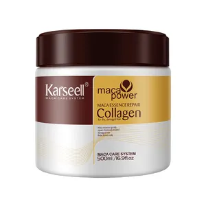 Маска для волос Karseell с коллагеном, увлажняющий крем для глубокого выпрямления волос, органическое восстанавливающее аргановое масло, коллагеновая маска для волос