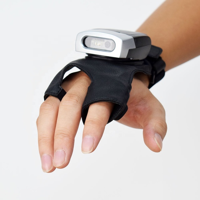 Handsfree 2D for 2.4G Laser Barcode Scanner Finger Trigger Wireless Wearable Scanner Reader in Stock