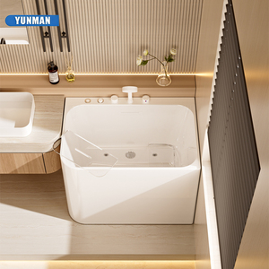 Moderne Design-Acryl-Freistehende Tiefe Badewanne mit Thermostat-Luftmassage Quadratische Form für Kleine Badezimmer - Product Image 6