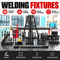 Fixations de soudage D28 D16, table de soudage modulaire, pinces, équerres, goupilles de positionnement et accessoires de fixation