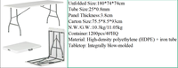 Mesa Plegable de Plástico Resistente de 6 Pies (180 cm), Mesa de Comedor Rectangular Portátil para Eventos al Aire Libre y Campamento