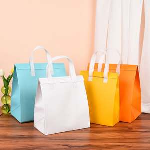 Bolsa Aislante Portátil Personalizada Reutilizable de Tela No Tejida con Asas para Empaque de Alimentos, Bebidas, Leche y Té para Llevar - Product Image 2