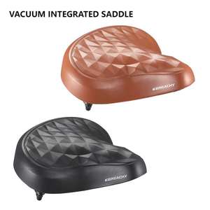 KEREACHY-<span class=keywords><strong>Selle</strong></span> <span class=keywords><strong>de</strong></span> vélo à double choc en mousse, coussin <span class=keywords><strong>de</strong></span> siège <span class=keywords><strong>de</strong></span> vélo confortable et Offre Spéciale pour hommes et femmes, <span class=keywords><strong>selle</strong></span> large marron imperméable - Product Image 2