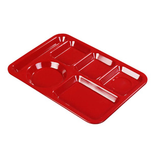 Plateaux de service alimentaire isolés en mélamine blanche pour hôpitaux, écologiques, compatibles lave-vaisselle, 3000 pièces par design, porte-gobelets, livraison en 7-10 jours - Product Image 5