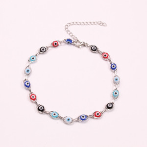 Evil Eye <b>Necklace</b> Women Zinc Alloy Bezel Setting Geometric Pendant Party Jewelry Fashionable <b>Statement</b> Piece - Product Image 4