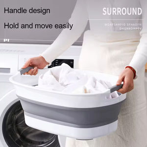 <span class=keywords><strong>Bañera</strong></span> Plegable Portátil de Plástico para Bebés y Tinas Domésticas de Viaje, para Uso en el Hogar y Lavandería - Product Image 5