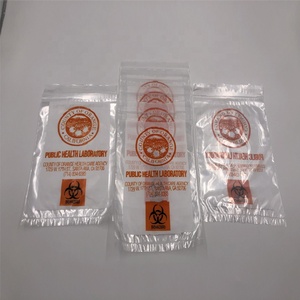 De plástico PE de riesgo biológico muestra transporte cierre de cremallera muestra médica bolsa para el <span class=keywords><strong>Hospital</strong></span> - Product Image 3
