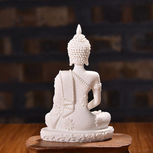 Statue décorative <span class=keywords><strong>en</strong></span> résine pour maison de dieu <span class=keywords><strong>bouddha</strong></span> d'<span class=keywords><strong>or</strong></span> noir, prête à être expédiée <span class=keywords><strong>en</strong></span> asie thaïlande - Product Image 5