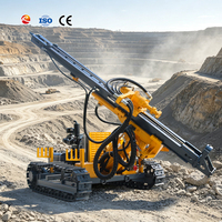 Foreuse hydraulique sur chenilles diesel pour le forage de roches en carrière et la construction