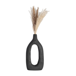Vaso in Legno di Paulownia Intagliato per Arredamento Soggiorno, Vaso Casual per Fiori per Casa, Camera da Letto, Ufficio - Product Image 2