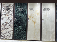 Vente en gros de pierre frittée d'aspect marbré Pierre frittée de marbre artificiel pour carreaux de sol d'intérieur et décoration de panneaux muraux