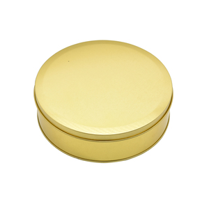Barattolo Rotondo <span class=keywords><strong>in</strong></span> Metallo Color Oro per Dolci, Grado Alimentare, Fornitura Diretta dalla Fabbrica - Product Image 4