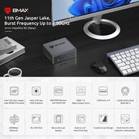 Prix usine BMAX B3 2025 Win11 Mini PC 8GB RAM 256GB ROM Rechargeable Mini ordinateur de bureau Portable