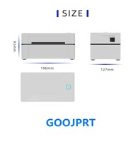 Imprimante d'étiquettes d'expédition thermiques sans encre 4x6 pour la maison et les petites entreprises, interface USB/BT, garantie 1 an, en stock