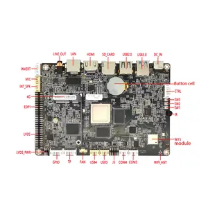 Android 11.0 Mipi Rockchip RK3399 dual Cortex-A72 Quad Cortex-A53 placa-mãe Android RK3288 de frequência de 1.8 GHz