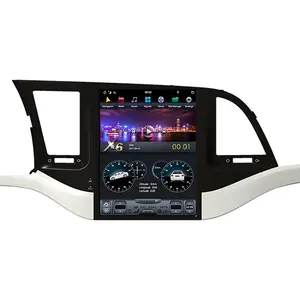 NaviHua 10,4 Polegada Car DVD Player Navegação GPS Rádio Do Carro Vertical Unidade de Cabeça para Tesla estilo Hyundai Elantra 2016