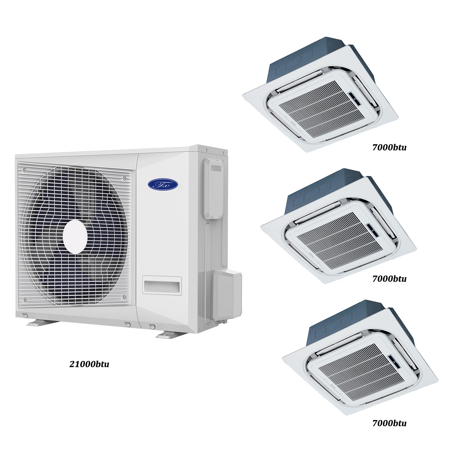 1 Unidades 3-21000btu