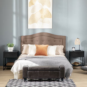 HOMCOM Juego de 2 Mesitas de Noche Modernas con Cajón y Estante Abierto para Dormitorio y Sala de Estar, en MDF y Acero, 45x40x60cm, Negro - Product Image 2