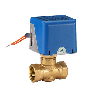 Brass Electric Two Way Ball Valve 1 In AC220V For Central Air Conditioning Fan Coil Unit Water Control - Product Image 4