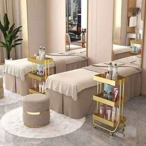 High Quality Beauty Spa Salon Cart Rolling <b>Trolley</b> Cart Salon Nail Rolling Aluminium Adjustable Height Salon Tray Cart - Product Image 3