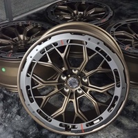 Dövme Çok Kollu Derin İçbükey Alüminyum Alaşımlı Jantlar 19-22 İnç 5x112/5x114.3/5x120 Mercedes Porsche McLaren Uyumlu