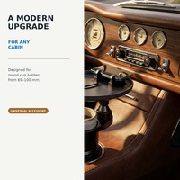 Table de service rotative pour voiture avec porte-gobelet extensible, accessoires d'organisation intérieure multifonctionnels