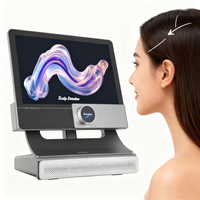 Analizador de Cuero Cabelludo, Escáner, Analizador de Piel Facial Magic Mirror T5 Pro, Analizador de Cuero Cabelludo de Escritorio, Escaneo Multiespectral con IA