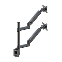 Fournisseur professionnel support de support multi-moniteur écran d'ordinateur réglable double support de bras de moniteur