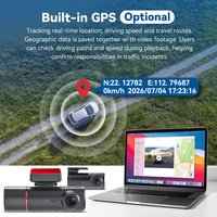 Caméra embarquée 4K IPS 3 canaux avec Wi-Fi et application, enregistreur vidéo, vision nocturne, moniteur de stationnement, dashcam 4K pour voiture