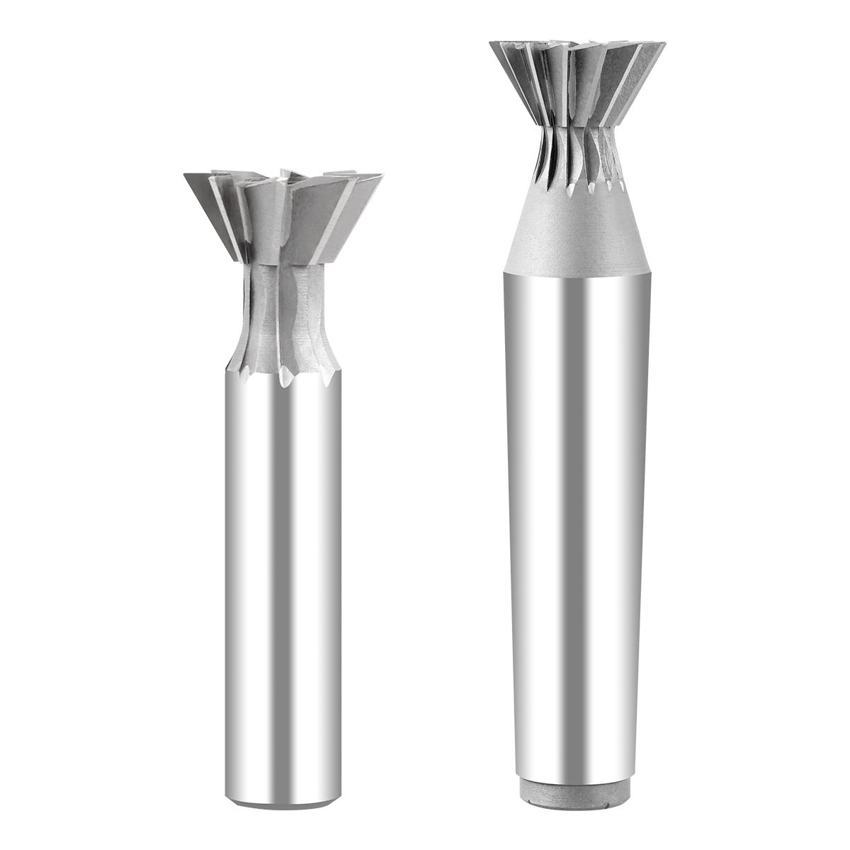 JAINGU 1pc Dovetail Milling Cutter 45 55 60 Degrees CNC Router Bit Straight Shank HSS End Mill,10x45Degrees