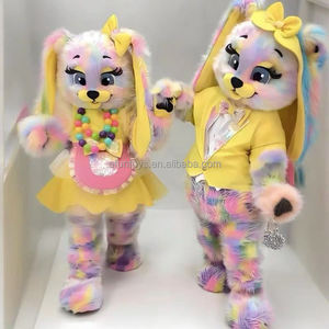 <span class=keywords><strong>Disfraz</strong></span> de Mascota de Conejo de Orejas Largas con Tie-Dye Colorido, Traje de Conejo para <span class=keywords><strong>Pareja</strong></span>, Vestido Amarillo, <span class=keywords><strong>Disfraz</strong></span> para Adultos, Actuaciones en Escenario y Desfiles - Product Image 2