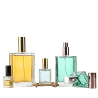 Envase de Vidrio Cuadrado para Perfume, Fragancia para el Hogar, 30ml 50ml 100ml, Botellas Personalizadas para Spray de Aromatizante con Tapa