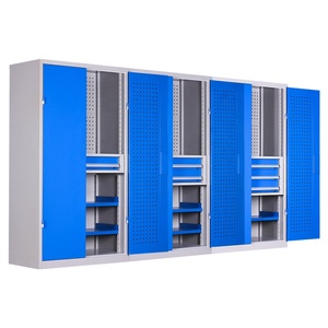 Équipement d'atelier robuste Armoires <span class=keywords><strong>de</strong></span> <span class=keywords><strong>garage</strong></span> en acier Stockage d'atelier à double <span class=keywords><strong>porte</strong></span> Stockage d'atelier - Product Image 1