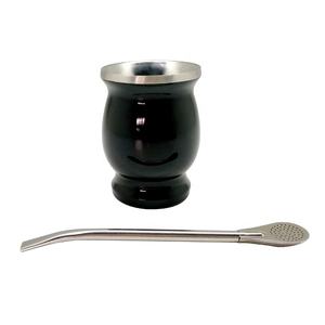 Sac emballé #304 <span class=keywords><strong>Gourde</strong></span> Yerba Mate en acier inoxydable avec paille <span class=keywords><strong>filtrante</strong></span> - Product Image 4